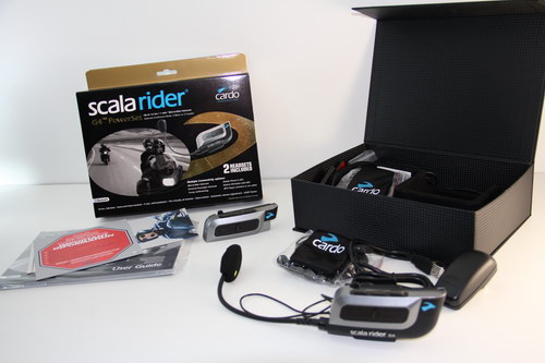 Motocycle helmet stle G4 communicator by Cardo Systems