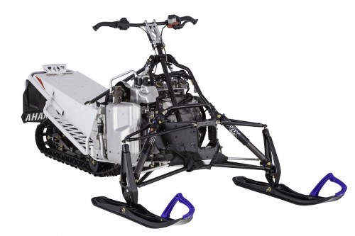 The pyramidal design is rigid adding strength without adding weight. Shocks are mounted in line to transfer force to the strongest part of the chassis.