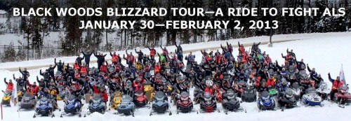 A group photo from the 2013 Black Woods ALS Fund Raiser Ride