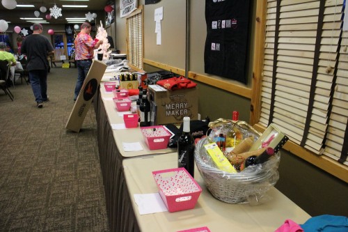 Prizes for the raffle.