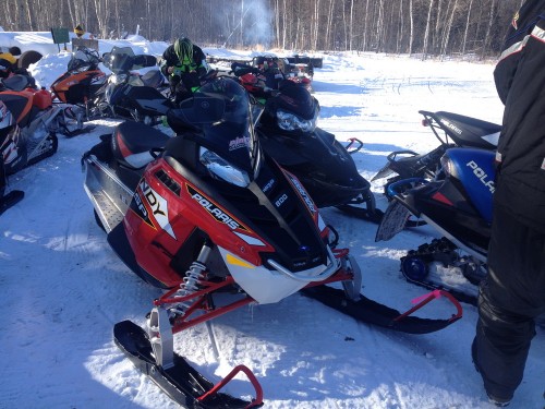 MaxSled's 2014 Polaris 800 Indy SP out for the 2014 Pink Ribbon Ride.