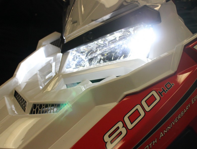 New LED lights are 5000 Kelvin, nearly daylight bright white.
