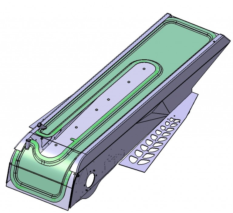 Rather than an extruded piece, the Gen4 REV heat exchangers are part of the tunnel; cooling capacity is improved over extruded/finned exchangers.