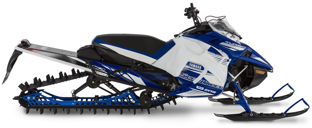 Sidewinder M-TX SE with 36” wide stance, 162” x 3” Powerclaw track, and Fox Float 3 shocks.